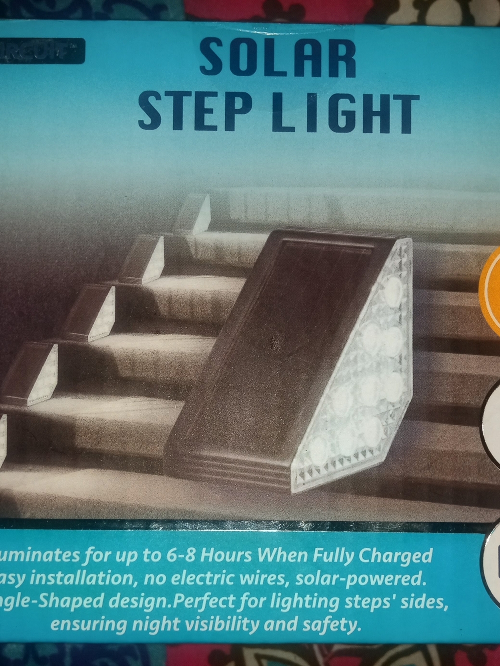 Solar Step Light - Black - Unbranded